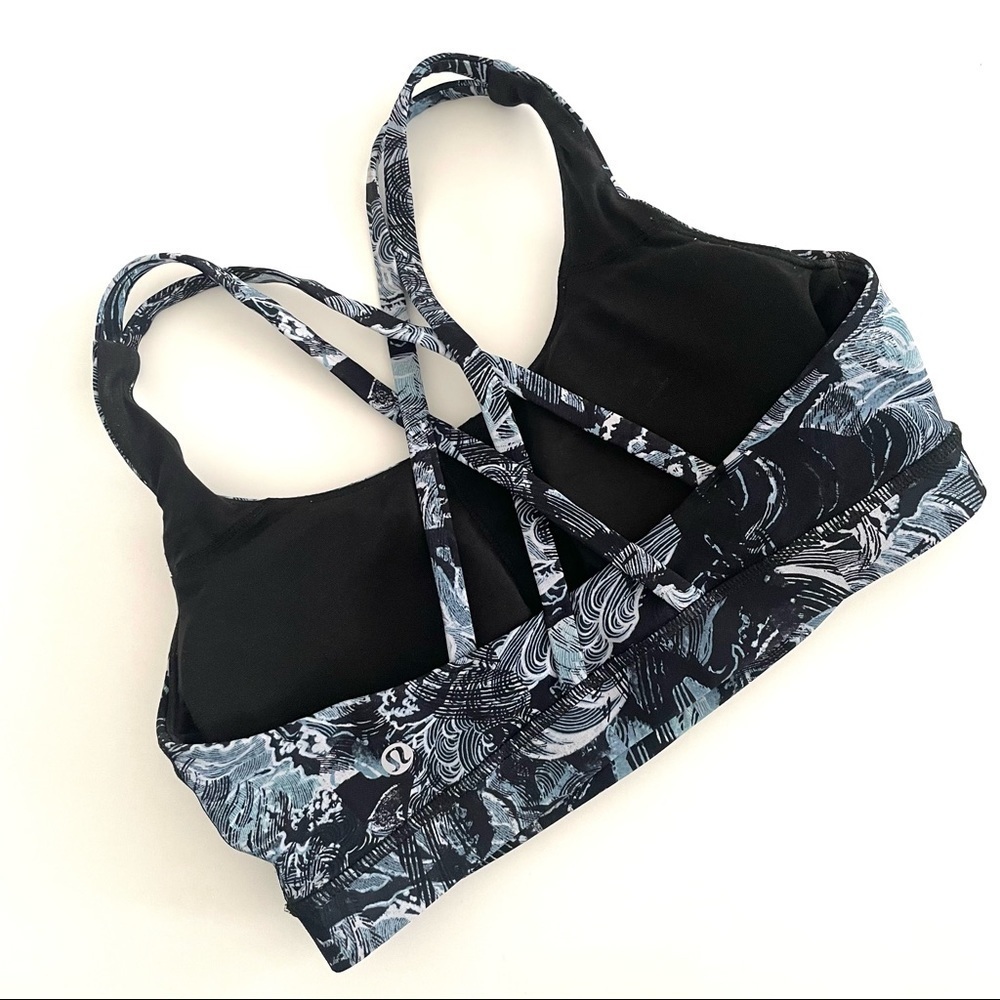 Lululemon Energy Bra in Eternal Wave Starlight Black - Picture 3 of 9